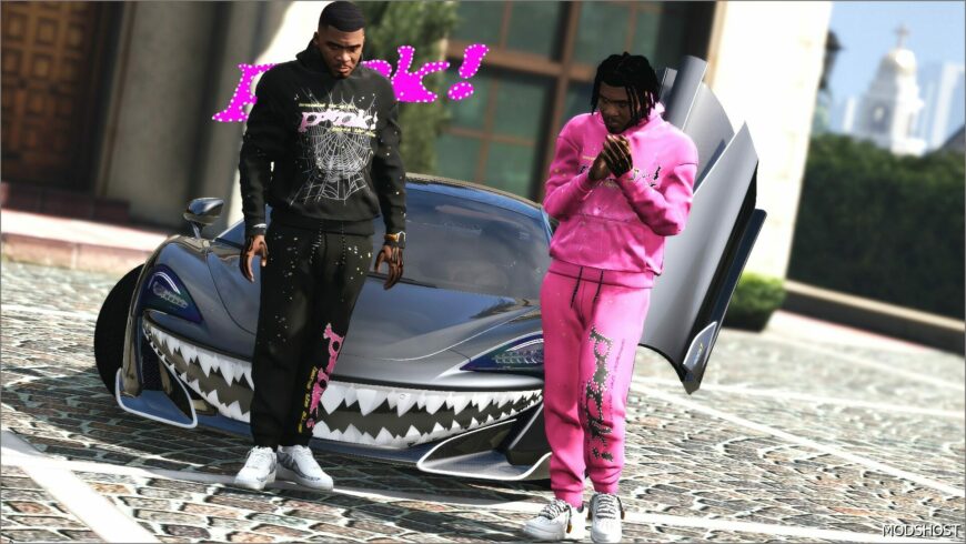 GTA 5 Player Mod: Sp5Der P*NK Shooters FIT (Featured)