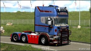 ETS2 Scania Truck Mod: R520 Peter Wouters+Trailer V4.0 1.53 (Featured)