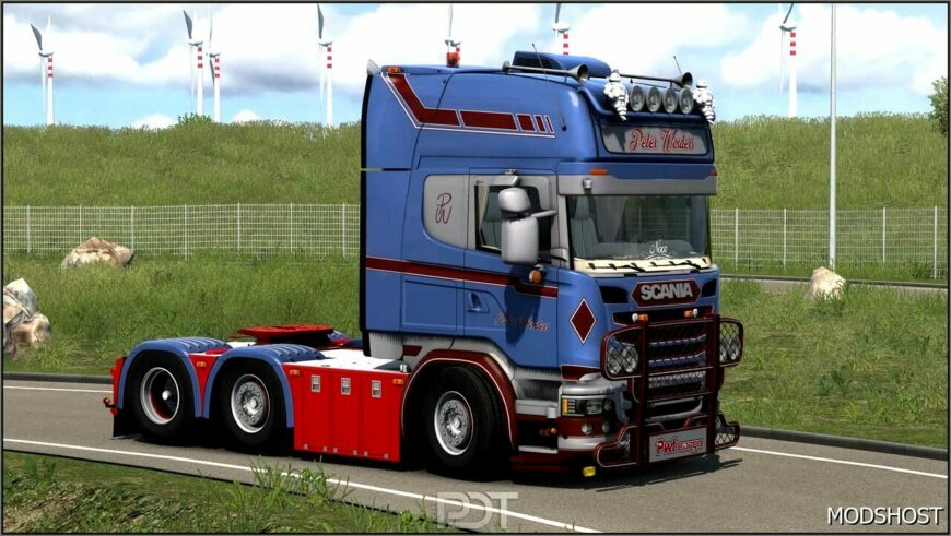 ETS2 Scania Truck Mod: R520 Peter Wouters+Trailer V4.0 1.53 (Featured)