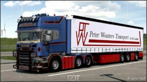 ETS2 Scania Truck Mod: R520 Peter Wouters+Trailer V4.0 1.53 (Image #4)