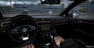 ETS2 Volkswagen Car Mod: Golf R Line 7.5 2018 (Image #3)