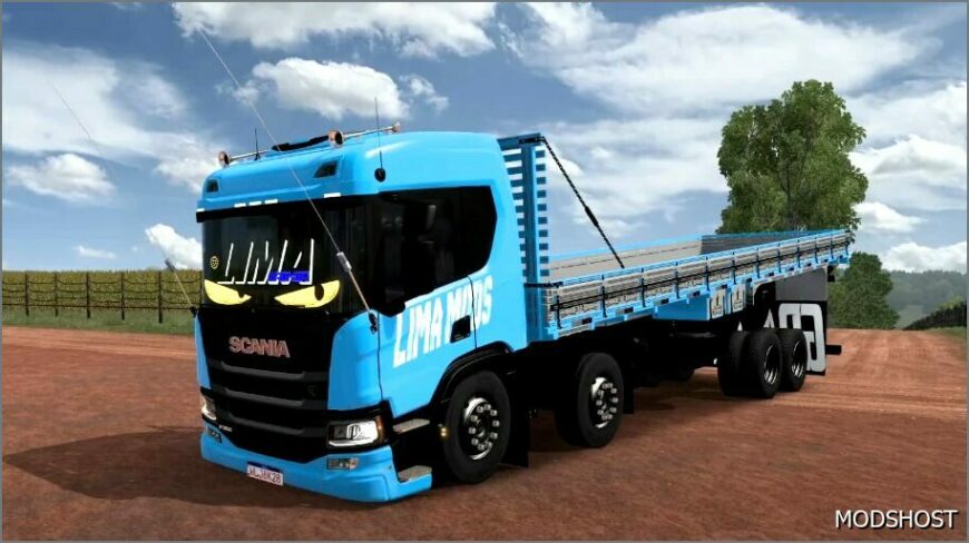 ETS2 Scania Truck Mod: NTG COM Barra Limpa Realista 1.53 (Featured)