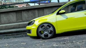 GTA 5 Volkswagen Vehicle Mod: Wheel Volkswagen Golf 6 GTI Replace (Image #3)