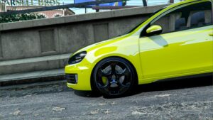 GTA 5 Volkswagen Vehicle Mod: Wheel Volkswagen Golf 6 GTI Replace (Image #4)