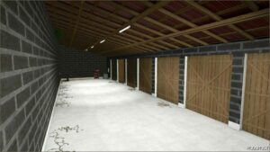 FS25 Shed Mod: 8 Door & 2 Halls Garage (Image #6)