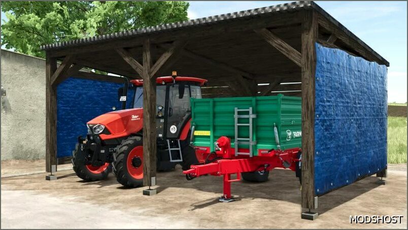 FS25 Shed Mod: Bale Shelter/Machine Shelter Package (Featured)