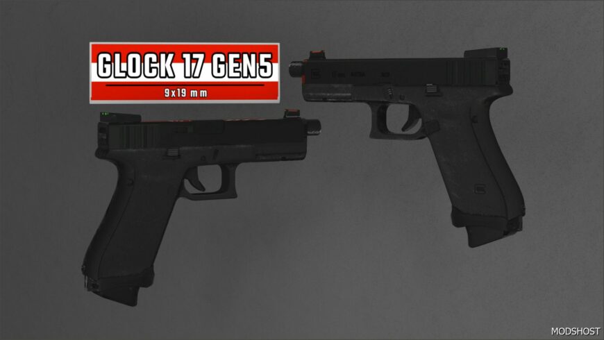 GTA 5 Weapon Mod: Glock 17 GEN 5 MOS3 (Featured)