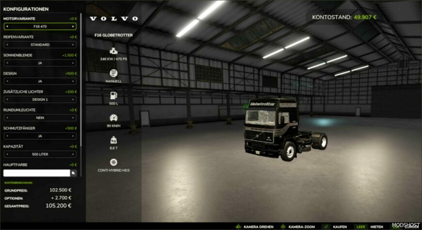 FS25 Volvo Mod: F16 Truck V1.0.0.1 (Featured)