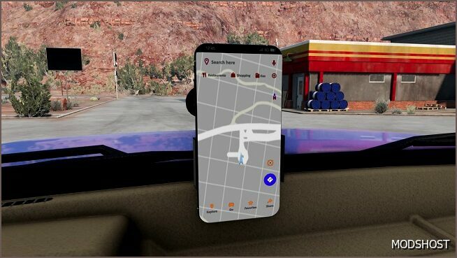 BeamNG Mod: Naviscreen Phone Accessory 0.33 (Featured)