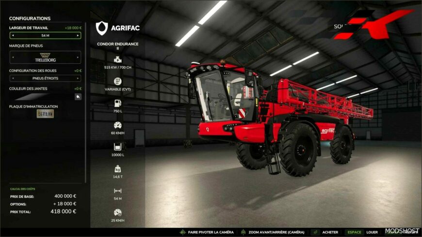 FS25 Sprayer Mod: Condor Endurance II Edit (Featured)