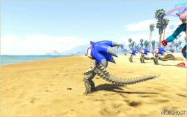 GTA 5 Player Mod: Sonic Mechagodzilla Evolution (Image #3)