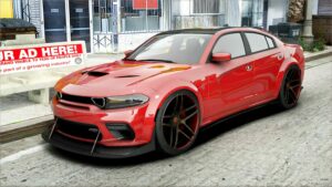 GTA 5 Dodge Vehicle Mod: Charger Demoncat Widebody (Featured)