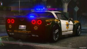 GTA 5 Chevrolet Vehicle Mod: Nfshp: 2006 Chevrolet Corvette Z06 Scpd Add-On | NON ELS | Sounds | Template (Image #5)