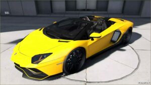 GTA 5 Lamborghini Vehicle Mod: Aventador LP780 Roadster on 24 Front 26 Rear Forgiatos (Featured)