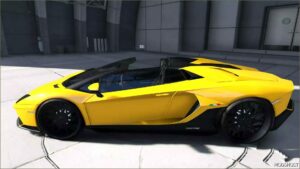 GTA 5 Lamborghini Vehicle Mod: Aventador LP780 Roadster on 24 Front 26 Rear Forgiatos (Image #2)