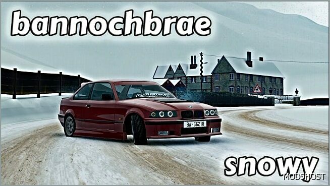 BeamNG Map Mod: Bannochbrae Winter Snow 0.33 (Featured)