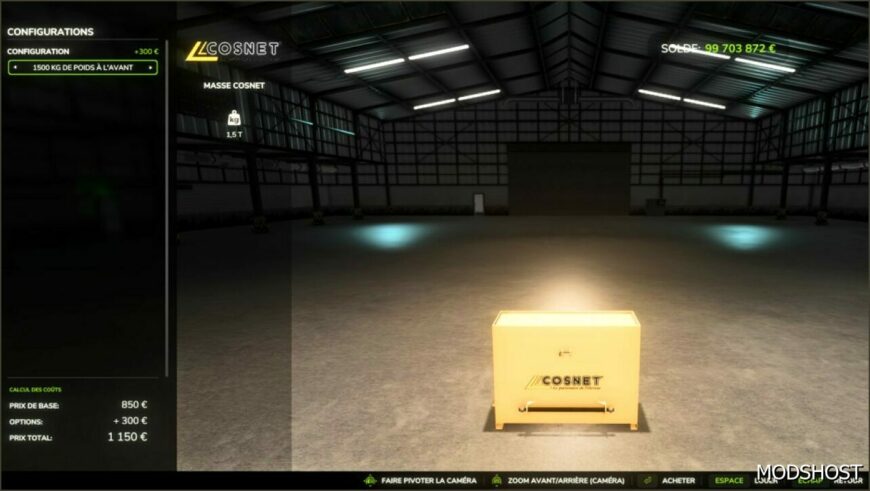 FS25 Mod: Cosnet Weight (Featured)