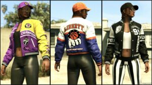 GTA 5 Player Mod: Champion Varsity Pack for MP Females (Featured)