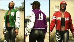 GTA 5 Player Mod: Champion Varsity Pack for MP Females (Image #3)