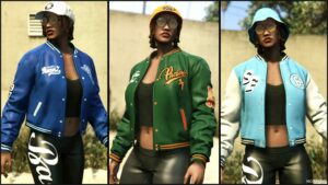 GTA 5 Player Mod: Champion Varsity Pack for MP Females (Image #5)