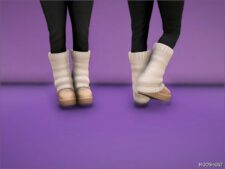 GTA 5 Player Mod: Cozy Winter Boots for MP Female (Image #2)