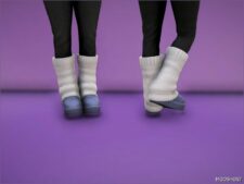 GTA 5 Player Mod: Cozy Winter Boots for MP Female (Image #5)