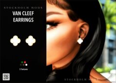 GTA 5 Player Mod: VAN Cleef Earrings for MP Female (Featured)