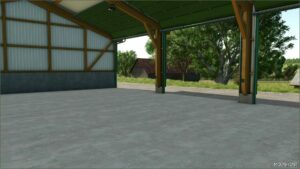 FS25 Building Mod: Small Hormann Garage with Roof Extension (Image #4)