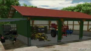 FS25 Building Mod: Small Hormann Garage with Roof Extension (Image #5)