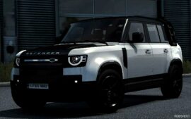 ETS2 Land Rover Car Mod: Defender 110 2023 L663 V1.4 (Featured)