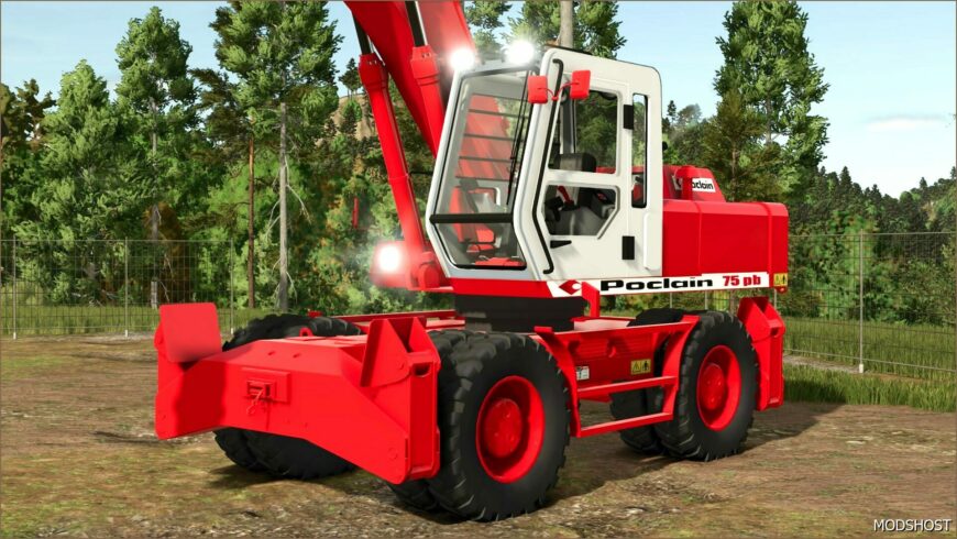 FS25 Excavator Mod: Poclain PB 75 (Featured)