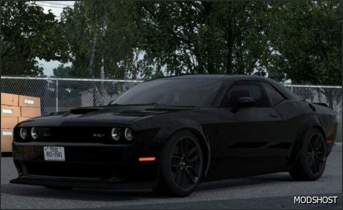 ATS Dodge Car Mod: Challenger SRT Hellcat Widebody 2018 V2.2 (Featured)