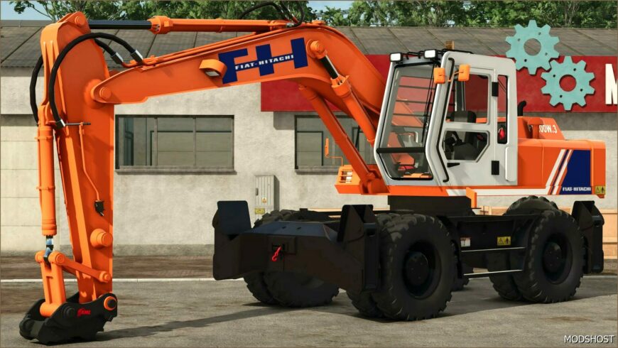 FS25 Hitachi Excavator Mod: FH200W (Featured)