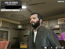 GTA 5 Player Mod: Long Stubbled Beard FIX for Michael (Image #3)