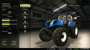 FS25 New Holland Tractor Mod: T7 (Extra Horsepower) (Image #6)