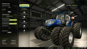 FS25 New Holland Tractor Mod: T7 (Extra Horsepower) (Image #7)