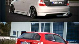 ETS2 Honda Car Mod: Civic EP3 TypeR (Image #2)