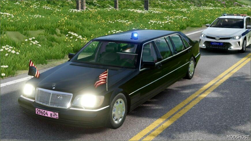 BeamNG Mercedes-Benz Car Mod: S-Class W140 0.33 (Featured)