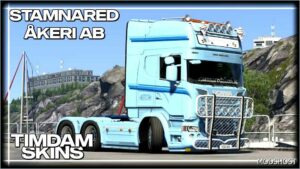 ETS2 Scania Skin Mod: Stamnared Akeri AB for Juseetv Scania (Featured)