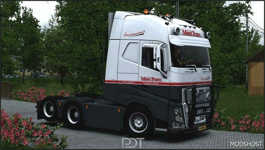 ETS2 Volvo Truck Mod: FH12 Manitrans + Trailer V4.0 (Featured)