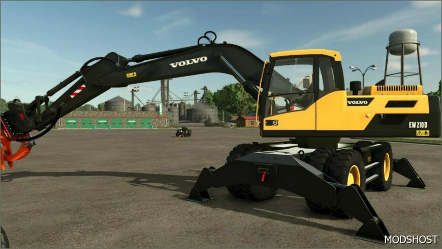 FS25 Volvo Excavator Mod: EW210D (Featured)