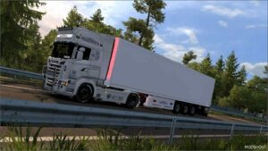 ETS2 Scania Skin Mod: R730 Transwhite (Featured)