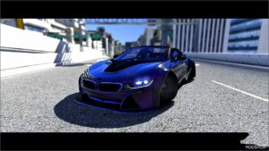 GTA 5 BMW Vehicle Mod: I8 Widebody with Tuning Parts (Featured)