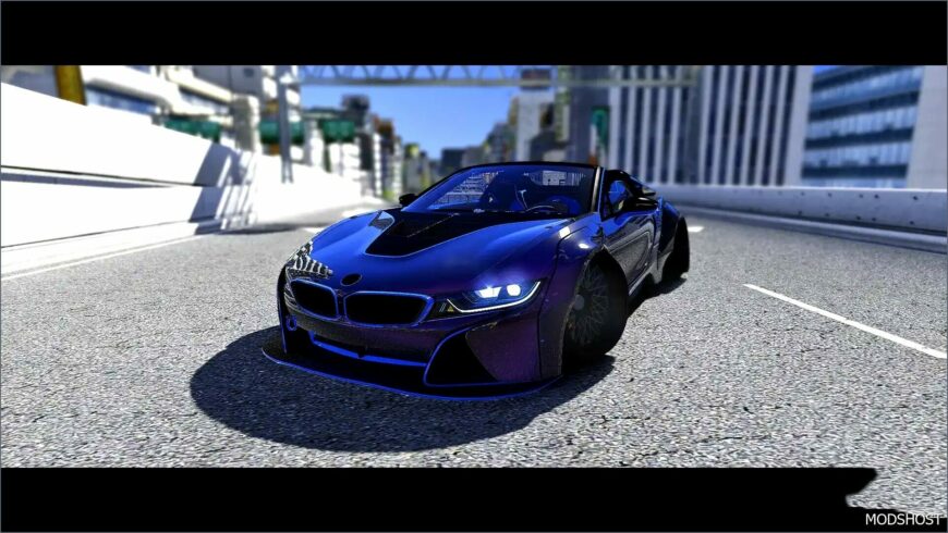 GTA 5 BMW Vehicle Mod: I8 Widebody with Tuning Parts (Featured)