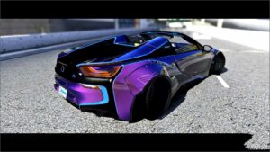 GTA 5 BMW Vehicle Mod: I8 Widebody with Tuning Parts (Image #5)