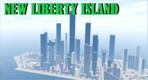 GTA 5 Map Mod: NEW Liberty Island – NEW York Tower City Style (Menyoo) (Featured)