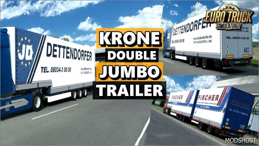 ETS2 Krone Mod: SD27 Jumbo Trailer V6.0 (Featured)