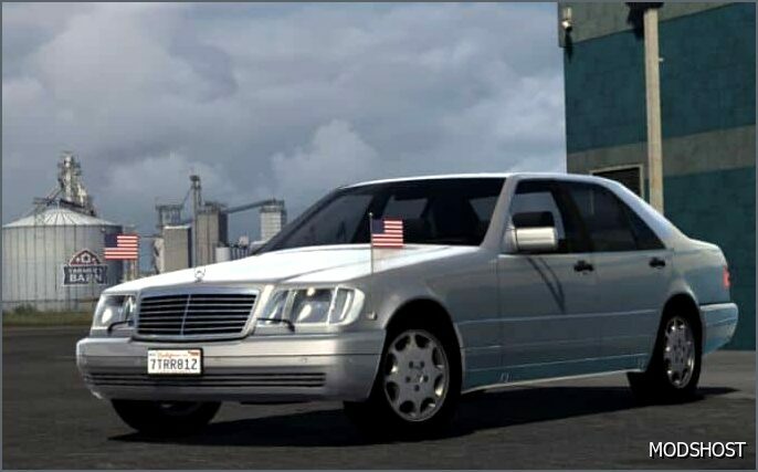 ATS Mercedes-Benz Car Mod: W140 S-class S600 V1.7 (Featured)