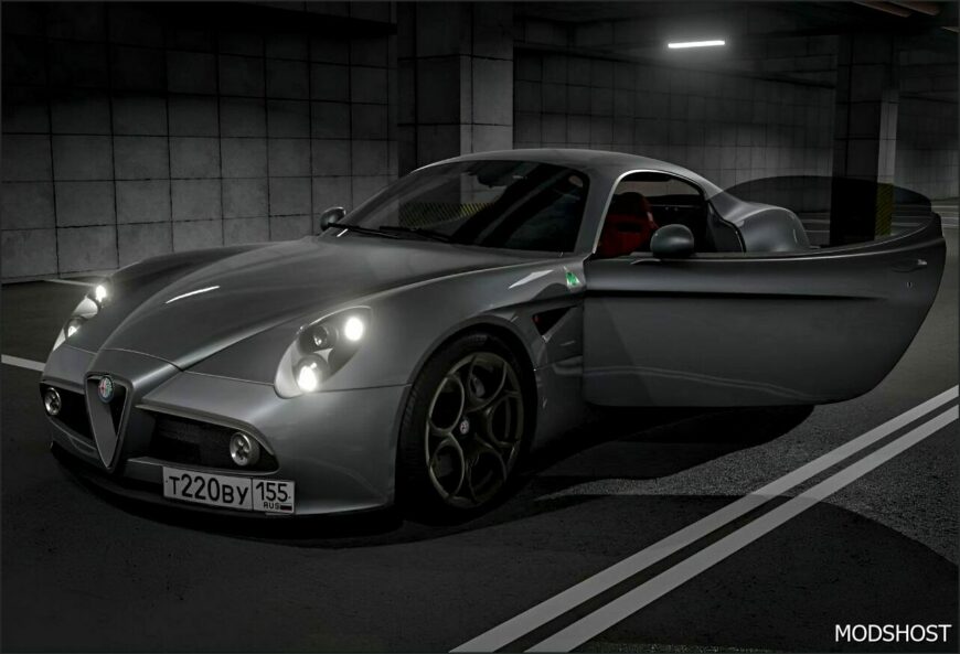 BeamNG Alfa Romeo Car Mod: 8C Competizione (Update) 0.33 (Featured)