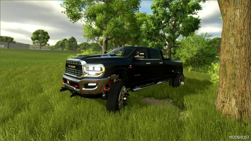 FS25 RAM Car Mod: 2024 Dodge RAM 3500 Crewcab V1 0 0 3 (Featured)